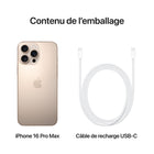 Apple - iPhone 16 Pro Max 6,9" - 512 Go - Titane désert - Bell et Virgin Plus-Connectivité Satellite: Quand aucun réseau cellulaire ou Wi-Fi n'est à sa portée, iPhone peut se connecter à un satellite pour vous permettre d'envoyer et de recevoir des textos et des Tapback. En cas d'accident de voiture grave, il peut contacter les secours si vous n'êtes pas en mesure de le faire