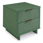 Manhattan Comfort - Table de nuit moderne Granville 45,99 cm à 2 tiroirs - Vert sauge-Assemblage à domicile requis Tout le matériel inclus