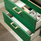 Modway - Daybreak Support mural de 24" - Vert-Construction en bois d’hévéa, MDF, panneau de particules