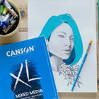 Bloc Canson XL pour supports mixtes, 9 po x 12 po, 60 feuilles-98 lb