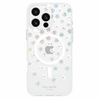Kate Spade - Coque de protection avec MagSafe pour iPhone 16 Pro Max - Fleurs éparses-Conçu pour être utilisé avec les accessoires MagSafe d’Apple