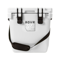 RovR - CoolR 25 Glacière rigide pintes avec bandoulière - Poudre-Le système breveté de goupilles AnchR vous permet de fixer des accessoires essentiels comme la planche de préparation, le double porte-tasse et le sac de rangement (non inclus)