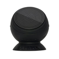 Speaqua - Haut-parleur portatif Bluetooth étanche Barnacle Pro 2,0 avec stockage intégré (2 000 chansons) - Manta Ray noir-la sortie audio haute performance 5 watts produit des basses profondes et un son dynamique