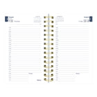 Blueline - 2024-2025 agenda académique quotidien/mensuel - 8 po x 5 po - Collection Geo assortie - Anglais-Reliure spirale double avec couverture en poly épais