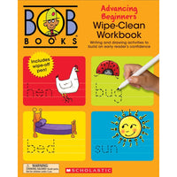 Scholastic - Bob Books Wipe-Clean Workbook Advancing Beginners - Phonics - Kindergarten (Stage 2: Emerging Reader)-Livre Pour Enfants