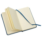 JAM Paper - Petit carnet à couverture rigide avec élastique - 100 feuilles lignées - 3 3/4" x 5 5/8" - Bleu-Taille : Petit (3,75 x 5,63 pouces) | Se glisse facilement dans les sacs, sacs à dos et porte-documents.
