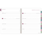 AT-A-GLANCE - Agenda scolaire hebdomadaire/mensuel BADGE floral 2025-2026 - 11 po H x 8 1/2 po l - multicoloure - bilingue-Format des pages : 11 po H x 8 1/2 po l