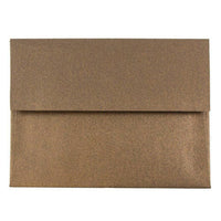  JAM Paper Enveloppes d'invitation métalliques A2 - 4,375 x 5,75 po - Stardream Bronze - paquet de 25-Couleur : Bronze rêve stellaire