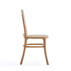 Manhattan Comfort - Paragon 1.0 Lot de 2 chaises de salle à manger rembourrées style industriel chic 17,52 po - Nature et Avoine-Coussin de siège en option inclus pour plus de confort