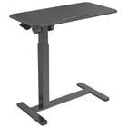 ShoppingAll - Table D’Appoint Mobile Réglable Pneumatique Avec Roulettes Cachées Et Plateau Inclinable 31,5" – Noir-Grand Plateau Spacieux : La surface de 80 cm x 40 cm (31,5 po x 15,7 po) peut facilement accueillir un ordinateur portable, des livres, une tablette ou un repas.