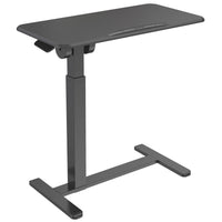 ShoppingAll - Table D’Appoint Mobile Réglable Pneumatique Avec Roulettes Cachées Et Plateau Inclinable 31,5" – Noir-Grand Plateau Spacieux : La surface de 80 cm x 40 cm (31,5 po x 15,7 po) peut facilement accueillir un ordinateur portable, des livres, une tablette ou un repas.