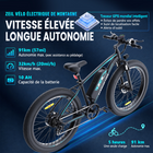 Gyrocopters - Vélo électrique pour adultes Zeil - Vitesse 40 km/h - Autonomie PAS 91 km - Noir-Un moteur sans balais à couple élevé, développant une puissance de crête de 826 W, atteint des vitesses allant jusqu'à 40 km/h et gravit aisément des pentes de 30°