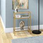 Hudson&Canal - Console Sivil 22" L - Laiton-Nettoyer avec un chiffon doux et sec, sans produits chimiques agressifs ni produits de nettoyage abrasifs