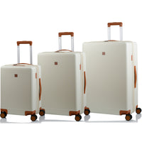 Champs - Vintage Muse Ensemble de Bagages 3 Pièces - IvoireTan-Expansion sur toutes les valises
