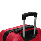 Swiss Mobility - Valise de cabine à coque rigide 21.50 po de la collection LYS - Rouge-Doublure signature avec panneau de séparation, poches pratiques et sangles de serrage pour garder le contenu organisé et en place