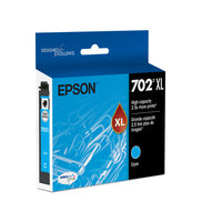 Epson - T702 Cartouche d'encre - Grande capacité - Cyan-Qualité photo supérieure à celle des photos de labo