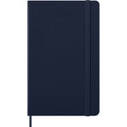 Moleskine - 2026 Classic 12 mois couverture rigide agenda semainier - 5 po x 8.25 po - bleu saphir-Angles Arrondis, Fermeture À Élastique Et Ruban Marque-Page Assorti