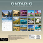 DateWorks - Calendrier Mural 16 Mois 2025 Ontario - 12 po x 12 po - Bilingue-Comprend des pages mensuelles de janvier à décembre 2025, ainsi que les 4 derniers mois de 2024.