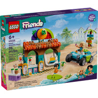 LEGO - Support à smoothie Friends Beach - 213 pièces-Ensemble de nourriture ludique Beach Smoothie Stand pour les enfants âgés de 6 ans et plus avec 2 mini-poupées
