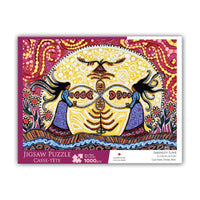 Oscardo - Casse-tête Infinity Love de Leah Dorion avec motif artistique autochtone - 1000 pièces-Casse-tête de 1000 pièces mettant en vedette l’art autochtone – mettant en valeur des designs authentiques d’artistes des Premières Nations, des Inuits et des Métis de partout au Canada