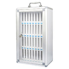 Kore Design - Boîte de rangement murale en aluminium pour téléphone portable, 36 emplacements-Organisation améliorée : garde les appareils tels que les téléphones portables, les calculatrices et les petits objets essentiels bien rangés au même endroit.