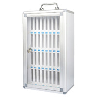 Kore Design - Boîte de rangement murale en aluminium pour téléphone portable, 36 emplacements-Organisation améliorée : garde les appareils tels que les téléphones portables, les calculatrices et les petits objets essentiels bien rangés au même endroit.