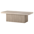 Hudson&Canal - Table basse rectangulaire Torren (122 cm de largeur) - Blanc aulne-Le plateau de table a une capacité de poids de 75 lb