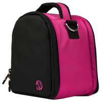 Vangoddy - Sac à bandoulière rembourré pour appareil photo - magenta-La conception rembourrée aide à protéger un appareil photo numérique compatible pendant le rangement et les déplacements