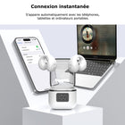 MyBat - Écouteurs Open-Ear echelon Echo - Blanc-Confort longue durée - Design léger et ergonomique