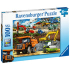 Ravensburger - Construction Vehicles puzzle 100 pièces-Des pièces nettes avec l'ajustement parfait de Ravensburger