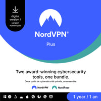 NordVPN - Plus 1 an de cybersécurité [Téléchargement]-Une adresse e-mail valide doit être fournie lors du paiement