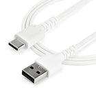 StarTech Câble USB-C vers USB 2.0 de 2 m - Blanc-Doté d'une gaine en TPE souple, il permet des connexions flexibles avec ce câble de 1 mètre