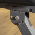 Soozier - Banc de musculation réglable, gris-Le design pliable permet d'économiser beaucoup d'espace