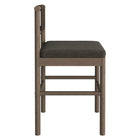 Modway - Eleni Terrasse extérieure Bois de teck Tabourets de comptoir Ensemble de 2 - Gris silex-Assemblage simple