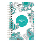 Blueline - 2026 Agenda hebdomadaire/mensuel à colourier DoodlePlan - 8 po x 5 po - Botanica - Bilingue-Agenda hebdomadaire avec espace ligné chaque jour de la semaine