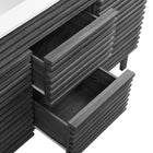 Modway - Render 48" Meuble de salle de bain à double lavabo - Blanc charbon-10