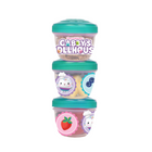 Danawares Dreamworks Gabby's Dollhouse Snack Containers 3-Piece Set-Kid-friendly, air-tight twist off lid keeps snacks fresh and prevents spills