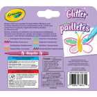Crayola - Marqueurs Pailletés, Lot de 8-Fournitures pour l'art : Les marqueurs pailletés ajoutent une touche d'éclat supplémentaire aux projets scolaires, aux cartes faites à la maison, aux travaux manuels et aux projets artistiques colorés