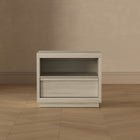 Manhattan Comfort - Table de nuit contemporaine Navis 26" à 1 tiroir - Chêne blanchi-Assemblage à domicile requis Tout le matériel inclus
