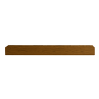 Entrepot La Grange - Poutre flottante de manteau de cheminée - 60 x 5 x 7 po - Noyer moyen-Support inclus