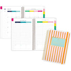 AT-A-GLANCE - Agenda scolaire hebdomadaire/mensuel pour étudiants bande cabana Emily Ley Simplified 2025-2026 - 8 1/2 po H x 5 3/8 po l - multicoloure - anglais-Les pages spéciales comprennent 2 feuilles d'autocollants, 2 pages « À propos de moi », une page « Regarder vers l'avant » et « Retourner en arrière »