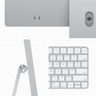 Apple - iMac 24" - Puce Apple M3 - GPU 8 cœurs - 256 SSD - Mémoire unifiée 8 Go - Argent - Anglais-Écran Immersif – L’écran Retina 4.5K 24 po affiche 500 nits de luminosité et prend en charge 1 milliard de couleurs. Que vous regardiez un film ou retouchiez des photos, tout est net et éclatant