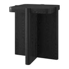 Hudson&Canal - Table d'appoint carrée Laguna de 51 cm de large, finition grain noir-Chaque plateau de table supporte un poids maximal de 13,6 kg (30 lbs)