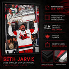 Frameworth - Seth Jarvis Toile encadrée 20 po H x 29 po l Carolina Hurricanes Champions de la Coupe Stanley 2026 - Sous licence officielle LNH/AJLNH-8