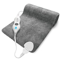 Pursonic - Coussin chauffant électronique extra large-Super doux micro-peluche pour un maximum de confort. 3 réglages de chaleur (Élevé, Moyen, Faible). Chauffer en quelques secondes. Extra Large 12x24 Pad, offre une excellente couverture pour les grands groupes musculaires. Arrêt automatique de 2 heures, Conserve l’énergie et prévient les brûlures causées par un chauffage excessif. Un cordon extra-long de 10 pieds le rend plus facile à utiliser dans le confort de votre lit ou de votre chaise préféré. 