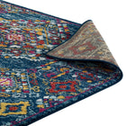 Modway - Entourage Réseau floral vieilli de Khalida Tapis de comédie 8 pi l x 10 pi L - Bleu Orange Jaune Rouge-8