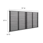 Modway - Render Fixation murale Tête de lit King, Charbon de bois-6