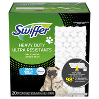 Swiffer - Recharges de chiffons multi-surfaces secs très résistants Sweeper Pet - Fraîcheur Febreze -Paquet de 20 unités