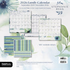 DateWorks - 2026 Calendrier Mural Magnétique Familial 16 Mois - 12 po x 12 po - Chanson Murmurée - Anglais -Plus de 300 autocollants, dont des autocollants amusants pour enfants et des autocollants de rappel fonctionnels