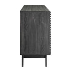 Modway - Render Table buffet de buffet de 63 po ou Meuble TV, Fusain-Trois tiroirs à extension complète